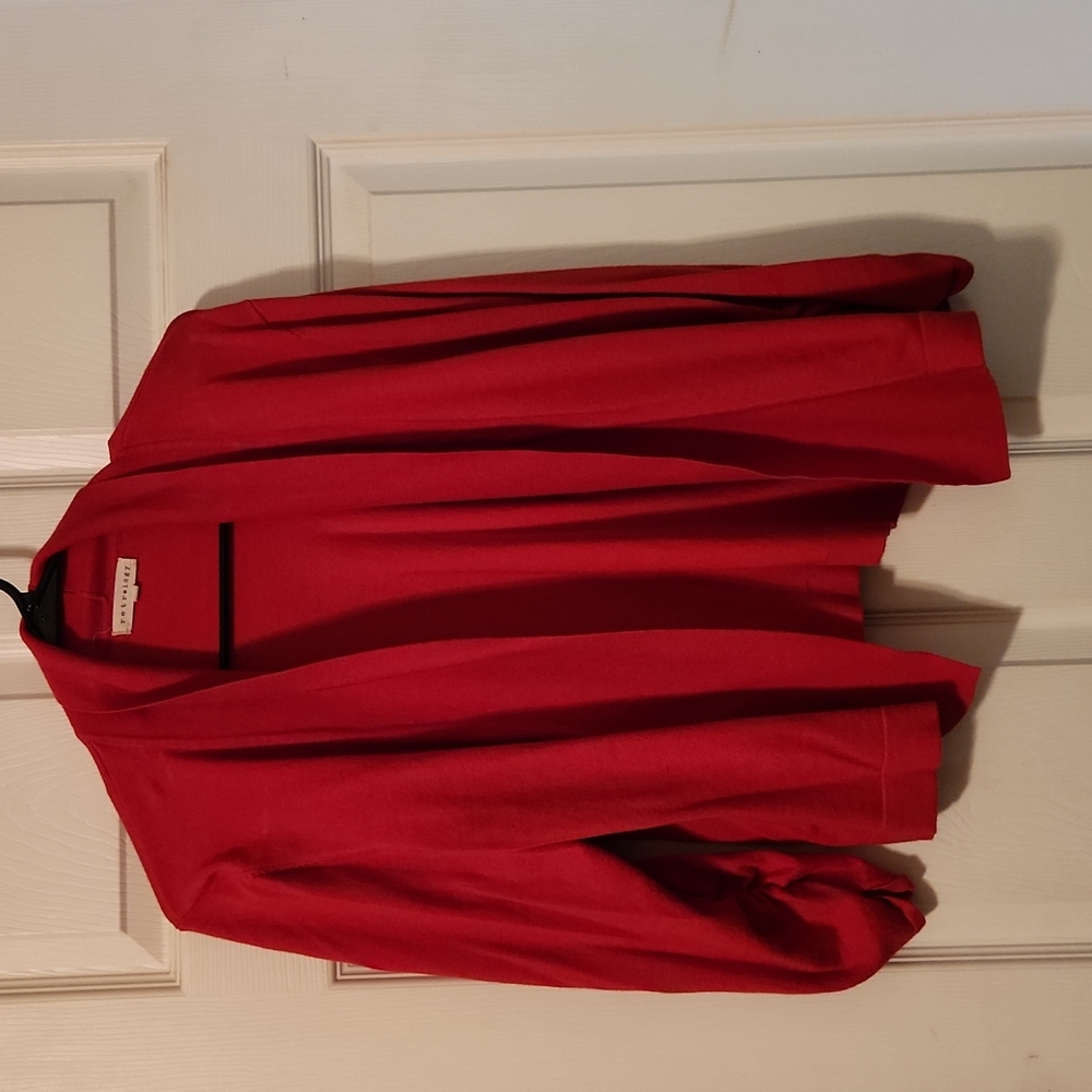 Retrology Red Sweater Jacket